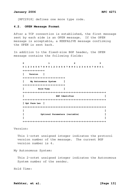 BGP-4 Protocol: RFC 4271 - Hardcover Edition