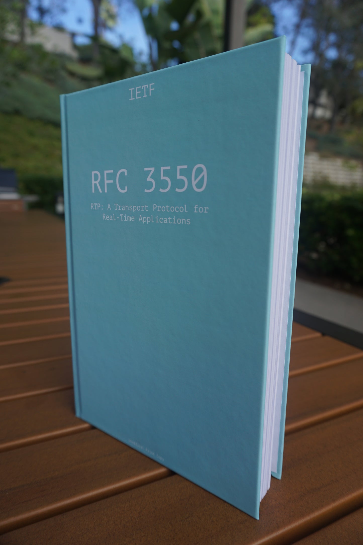 RTP Protocol: RFC 3550 - Hardcover Edition